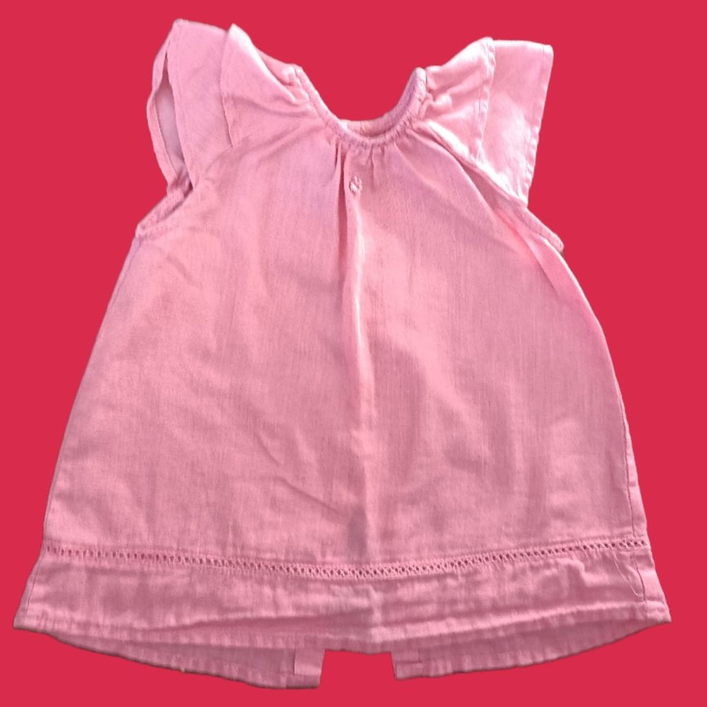 Tocoto vintage beautiful classic pink girls shirt size12 m💓